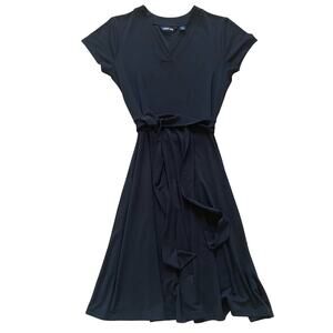 Lands' End Fit & Flare Black Dress S